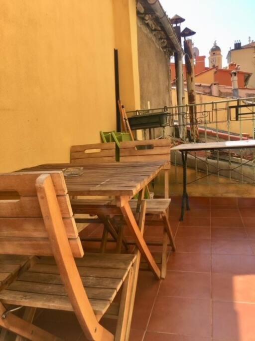 Studio Terrasse. A 50M De La Plage Sablettes Menton Exterior photo